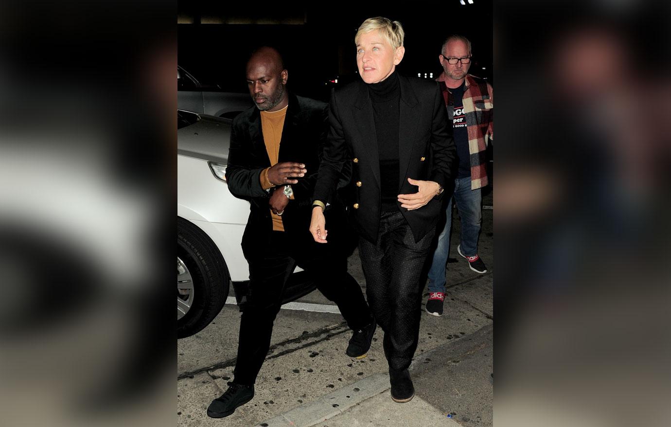 ellen degeneres joins kris jenner corey gamble los angeles date night