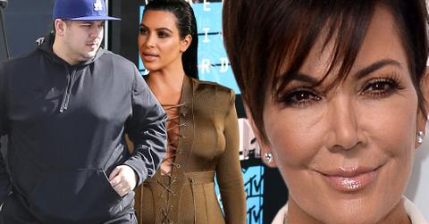 Kris jenner forces rob kardashian kim kardashian end feud