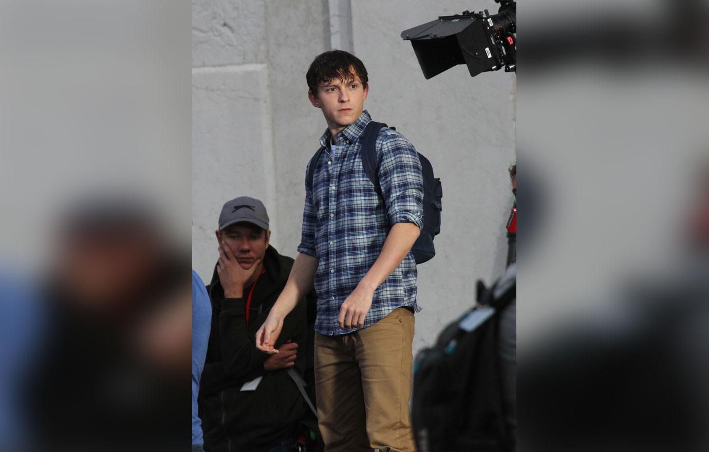 Tom Holland the last day on the set of Spider_Man in Venice