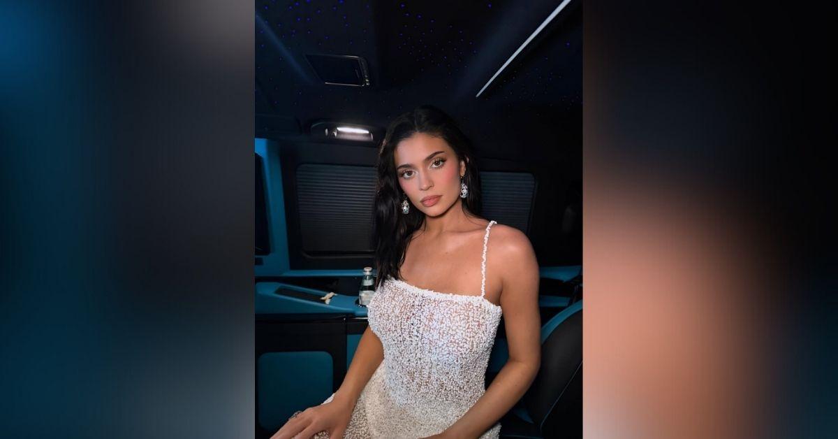 image of Kylie Jenner wowed in Paris in her bold Maison Margiela outfit.