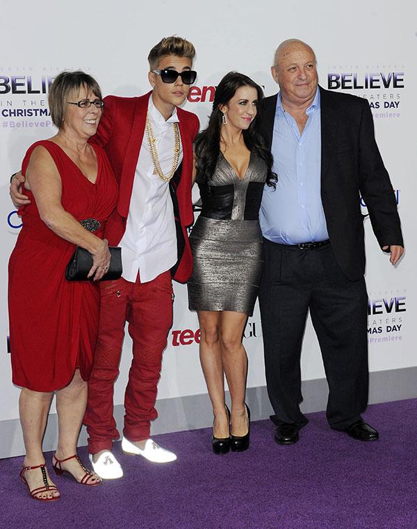 Believe Premiere Justin Bieber Family