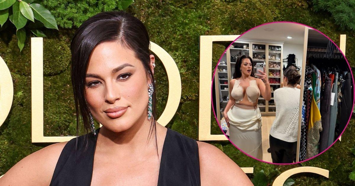 ashley graham braless cfda look
