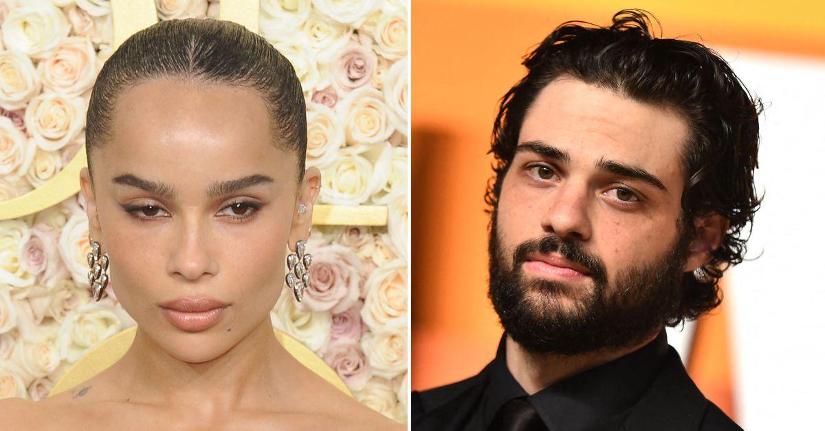 Composite photo of Zoë Kravitz and Noah Centineo.