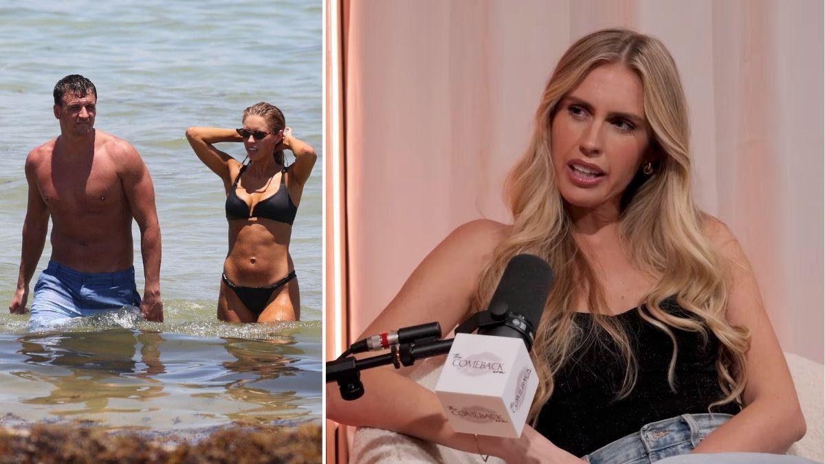 split image of Ryan Lochte and Kayla Rae Reid and Kayla Rae Reid