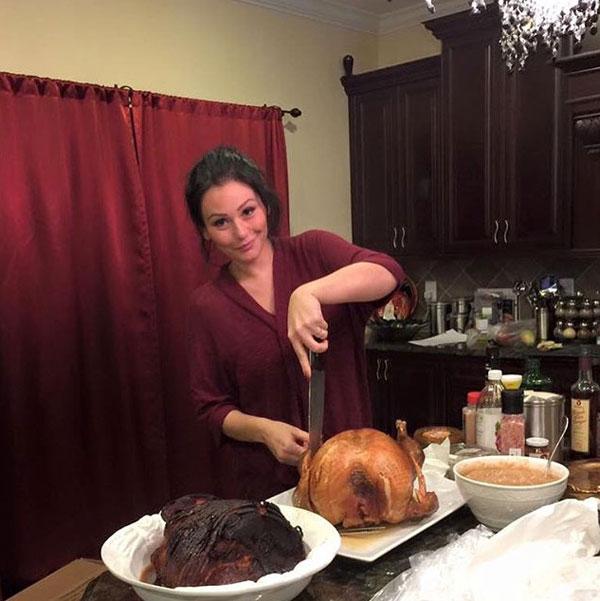 Jwoww thanksgiving family dinner jenni farley 02