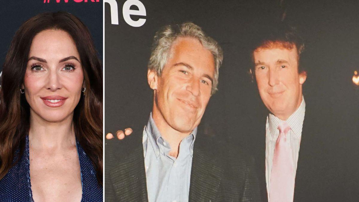 Photo of Whitney Cummings, Jeffrey Epstein and Donald Trump.