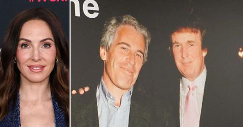 Photo of Whitney Cummings, Jeffrey Epstein and Donald Trump.