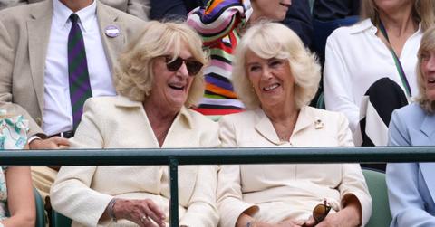 photo of Annabel Elliot and Queen Camilla