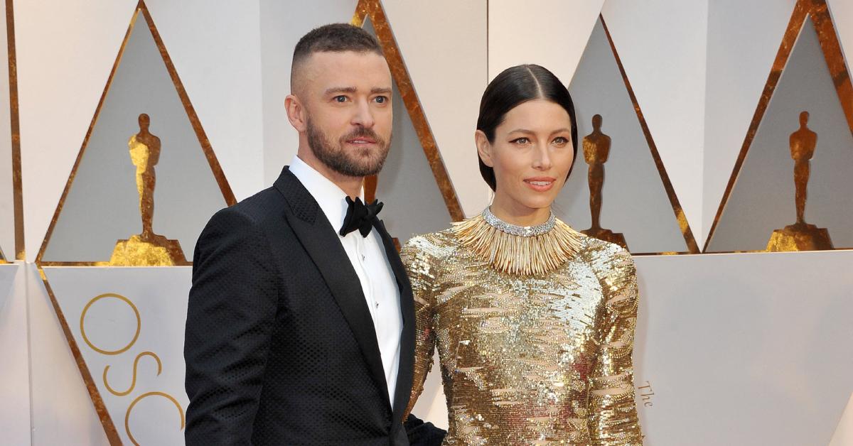 Photo of Justin Timberlake and Jessica Biel.