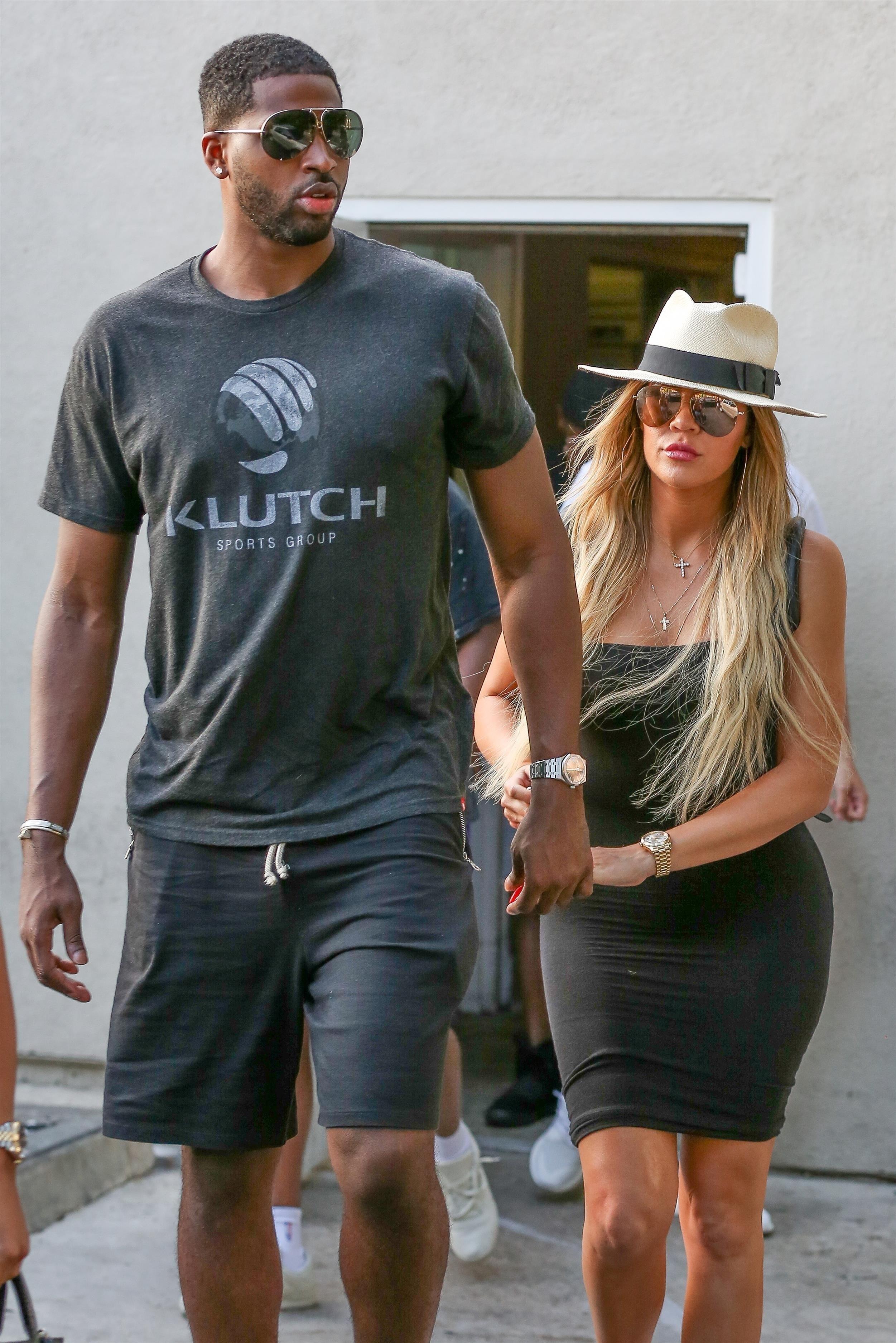 Khloe Kardashian and Tristan Thompson enjoy dinner together at Benihana