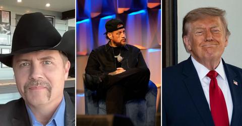 Image of John Rich, Jelly Roll and Donald Trump