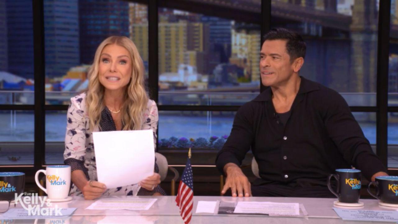 Image of Mark Consuelos told his wife that her attempt 'was pretty bad.'