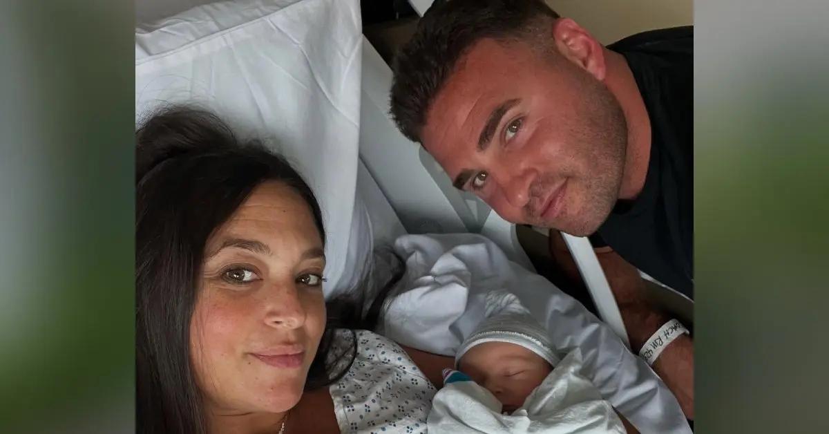 Photo of The duo named their baby Vincent Keith.