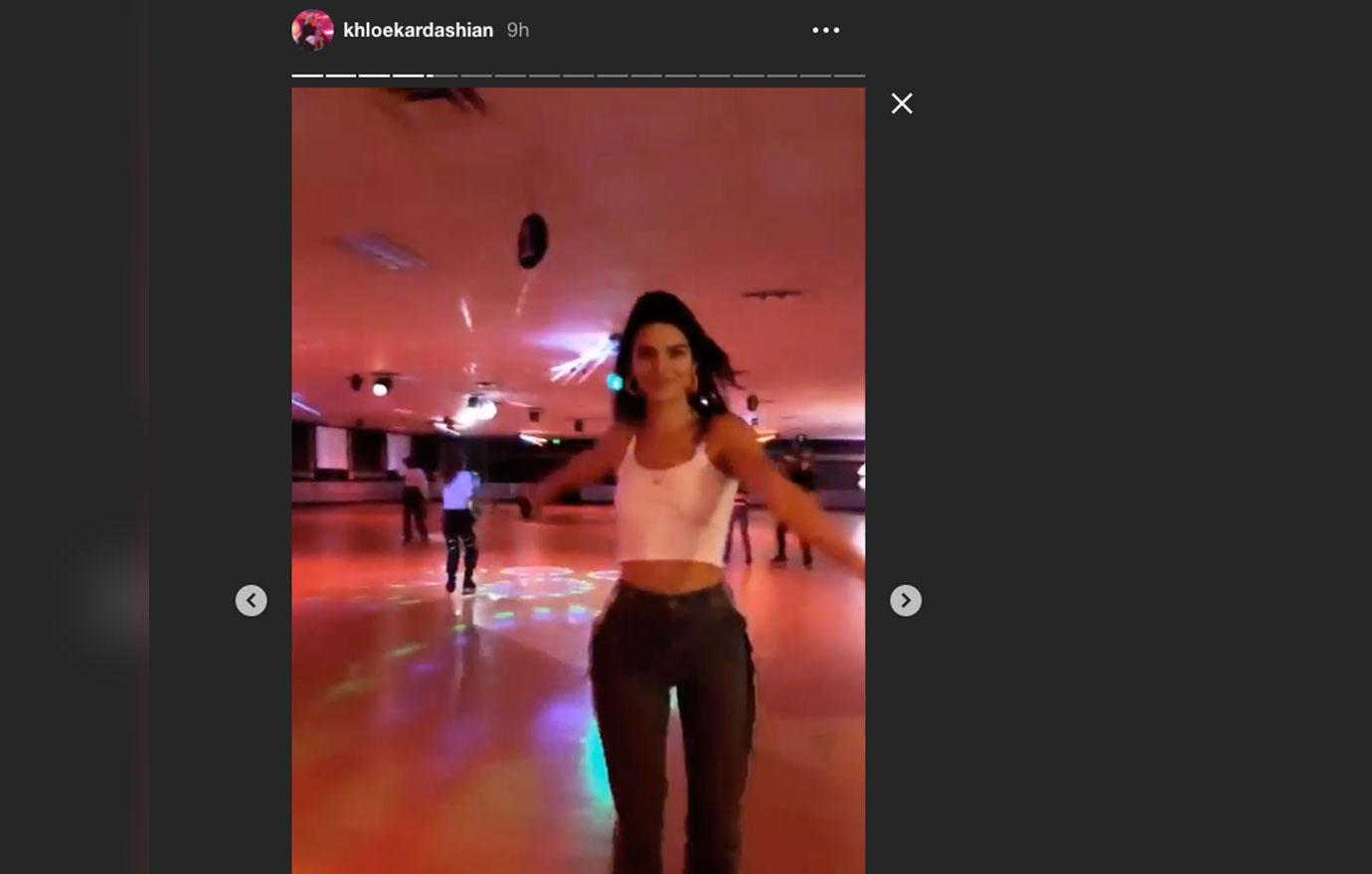 Kendall Jenner skating