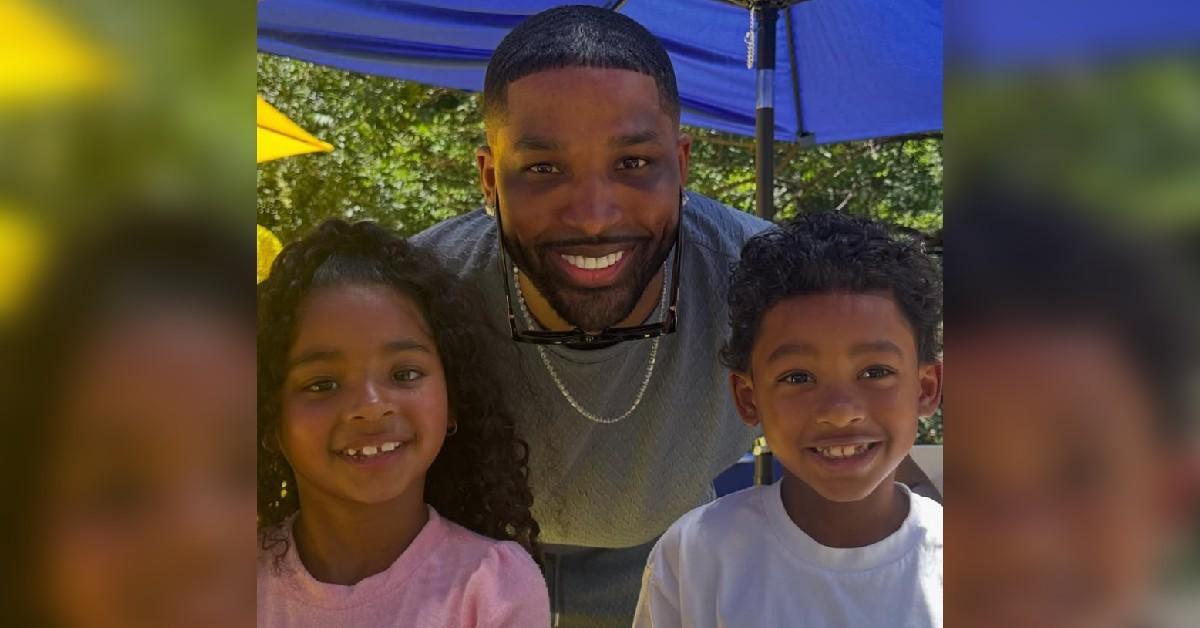 tristan thompson slammed leaving out  child photos