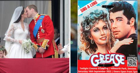 kate middleton prince william recreated scene grease wedding reception