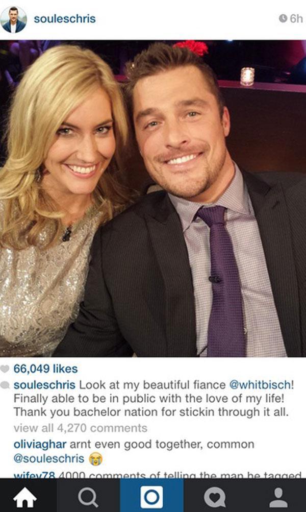 Chris soules whitney bischoff first selfie 2