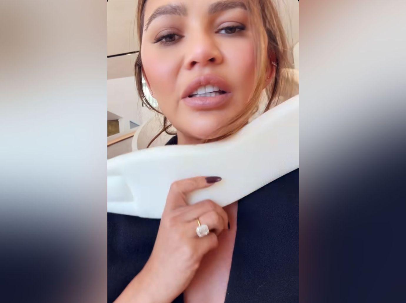 chrissy teigen neck injury isnt why john legend skipped met gala