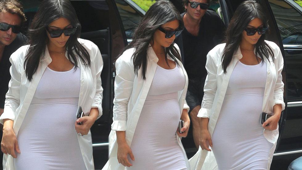 //kim kardashian fluants baby bump new orleans