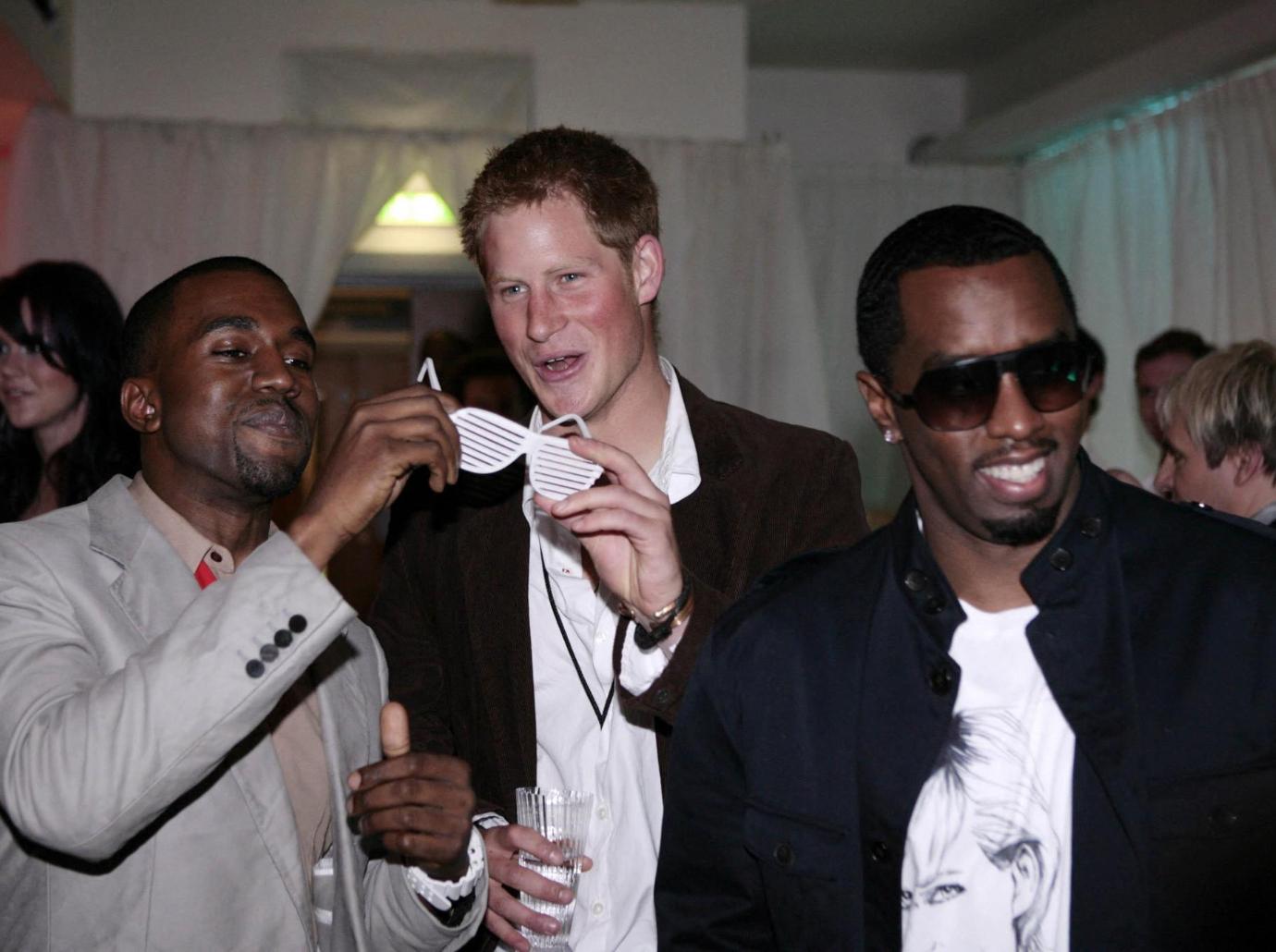 sean diddy combs wanted prince harry william attend parties young