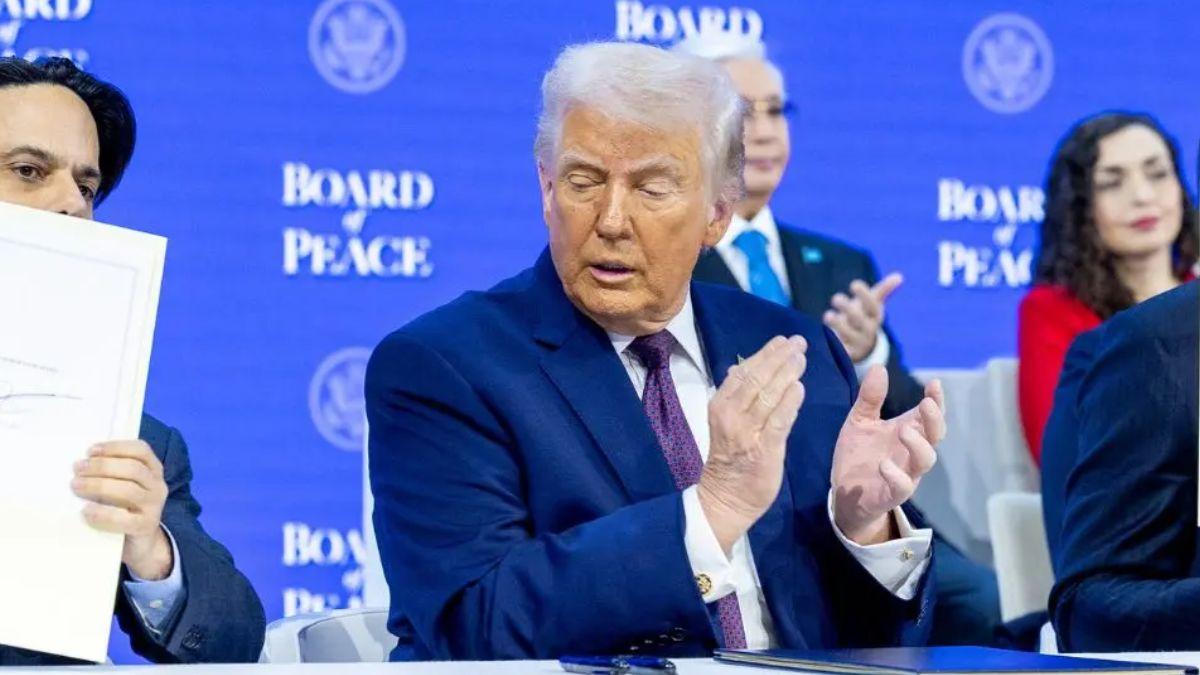 image of Next to none of the U.S.' traditional Western European allies were in attendance at Donald Trump's 'Board of Peace' signing ceremony.