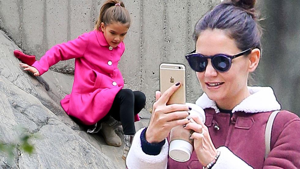 Katie Holmes And Her Daughter Suri Have Ice Skating Date In New York City — See The Duos 