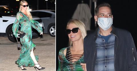paris hilton carter reum dine at nobu malibu