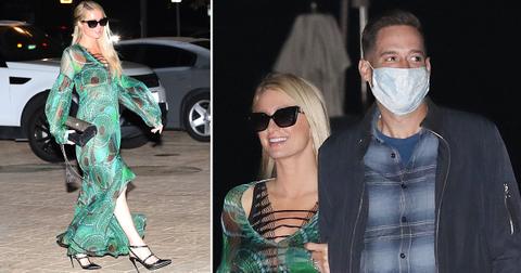 paris hilton carter reum dine at nobu malibu