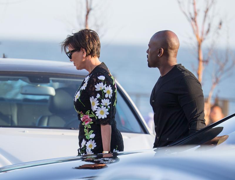 Kris Jenner and Corey Gamble seen at Scott Disick&#8217;s birthday party at Nobu in Malibu, California