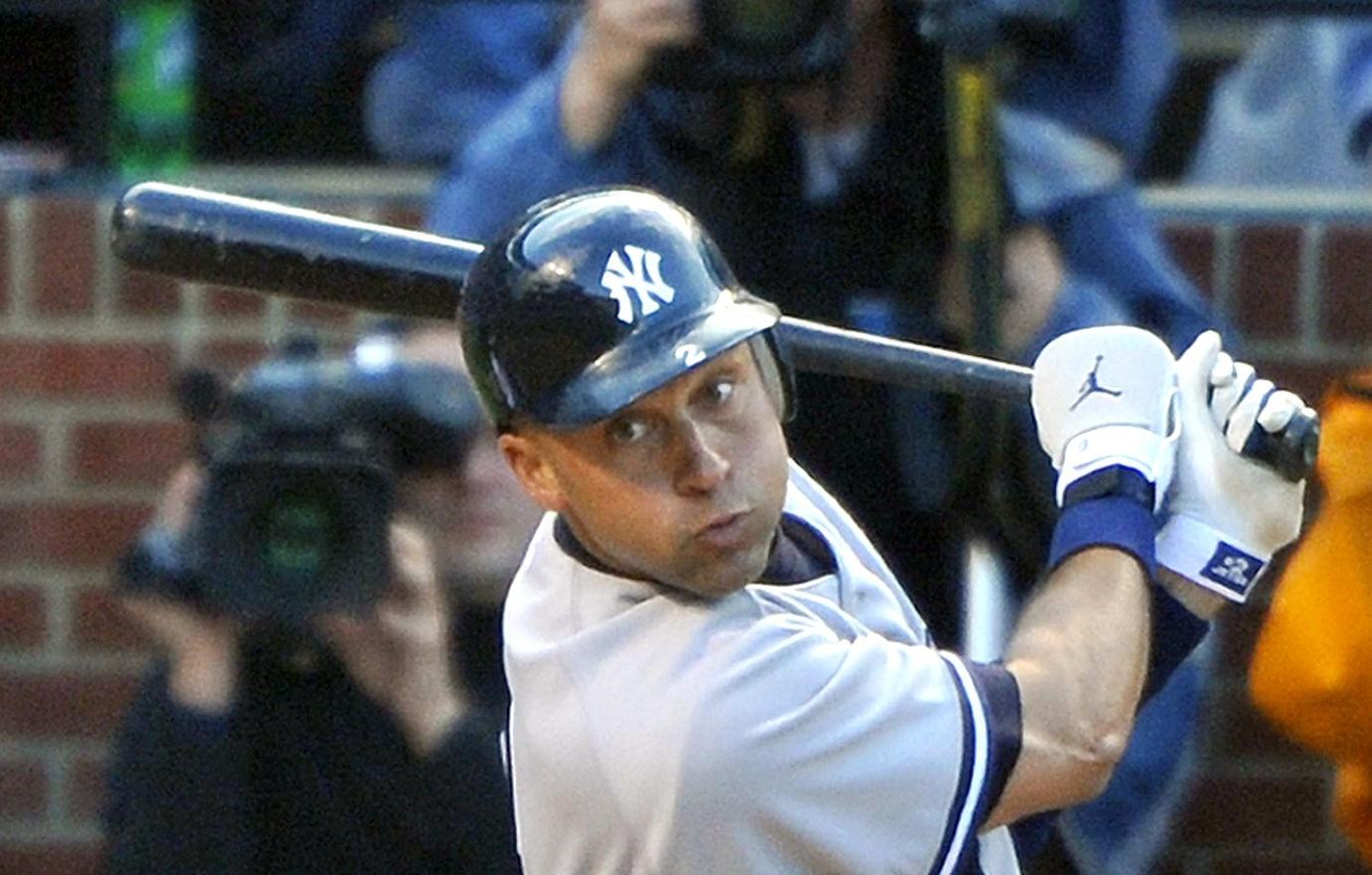 derek jeter wore gold thong underneath uniform break hitless streak