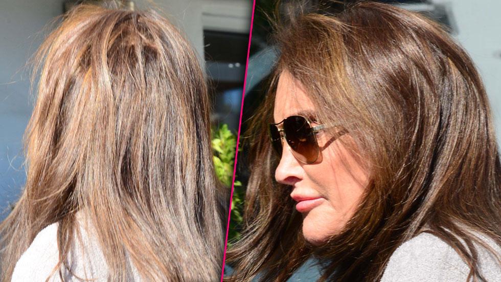 Caitlyn Jenner Has Girls Day Out And Reveals Her Fake Hair See