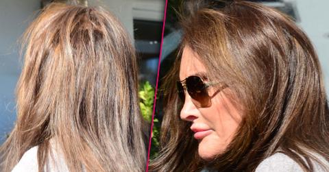 Caitlyn jenner hair weave malfunction