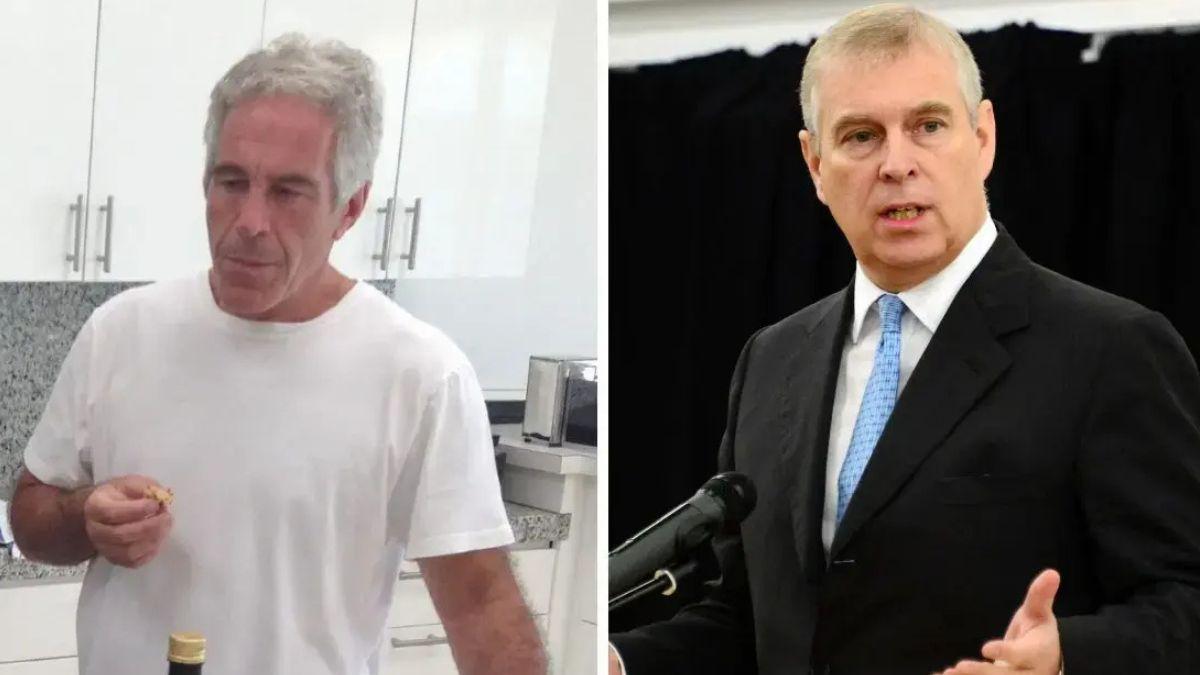 image split of Jeffrey Epstein and Andrew