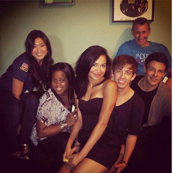 Jenna Ushkowitz Amber Riley Naya Rivera Kevin McHale Cory Monteith Adam Shankman