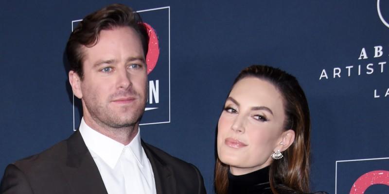 Armie Hammer Posing With Elizabeth Chambers