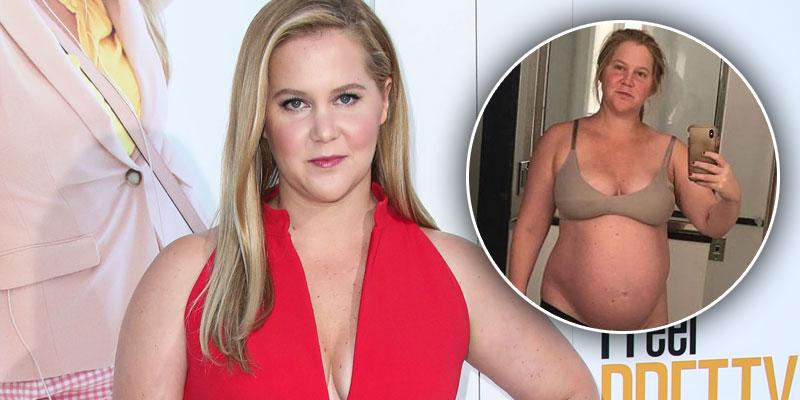 Pregnant Amy Schumer Posts A Near Naked Selfie - 'Feeling Strong And B...