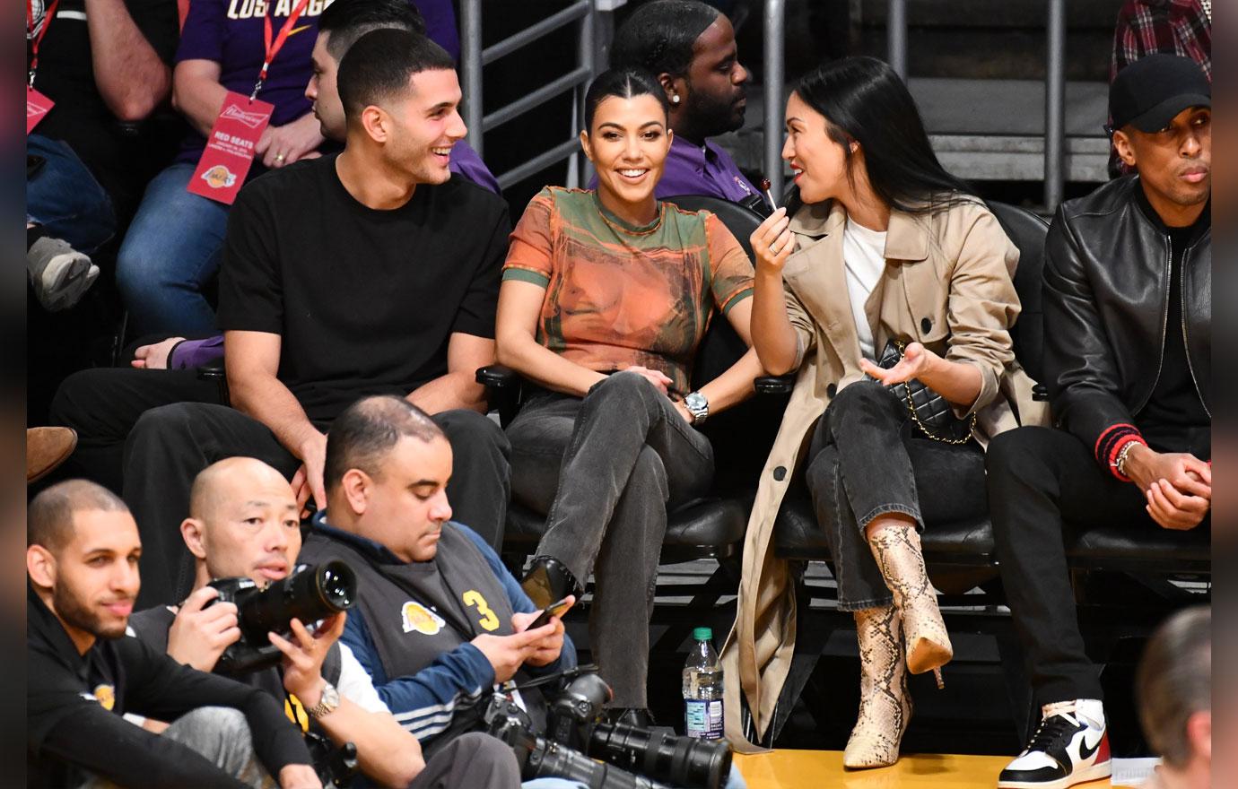 Kendall Jenner Wears Snake Earrings and Leather Pants to Ben Simmons'  Basketball Game