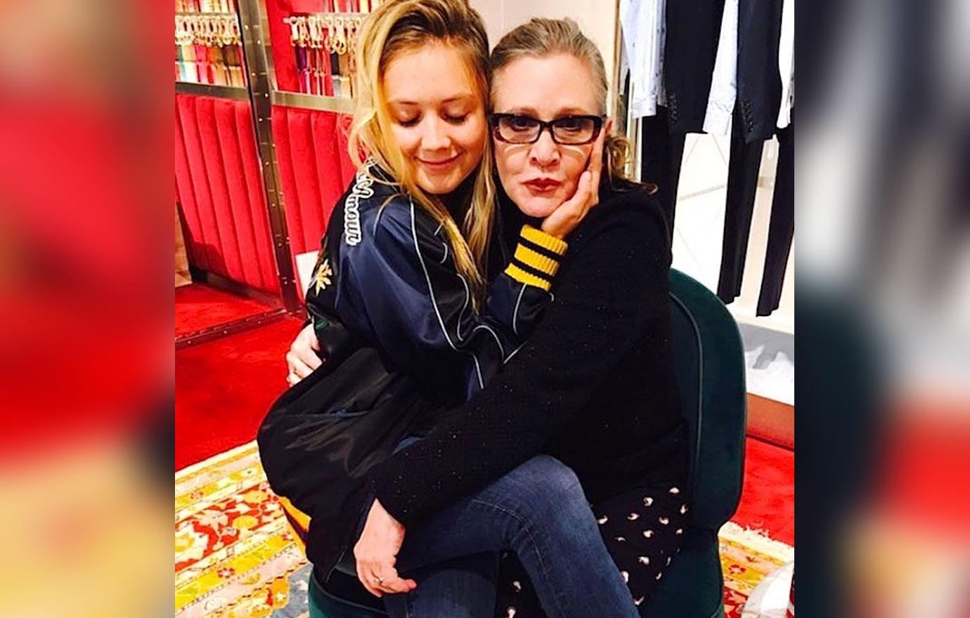 billie lourd mom carrie fisher mothers day pic 06