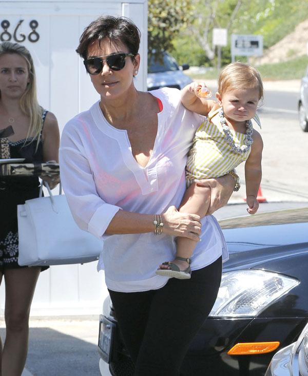 Kris Jenner Out With Her Grandkids In Malibu