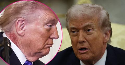 Composite photo of Donald Trump.