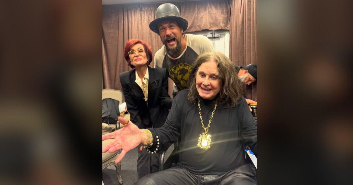 Photo of Jason Momoa, Sharon and Ozzy Osbourne