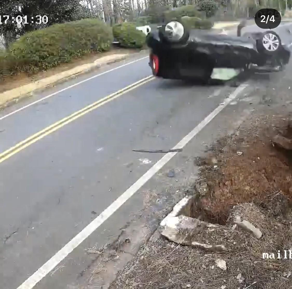 Kenya Moore Shares Footage Of Car Accident Near Her Home