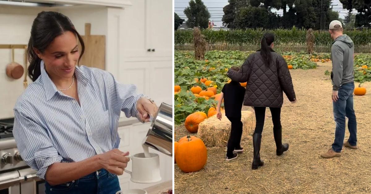 Photo from 'With Love, Meghan' and a photo of Meghan Markle, Prince Harry and son Archie