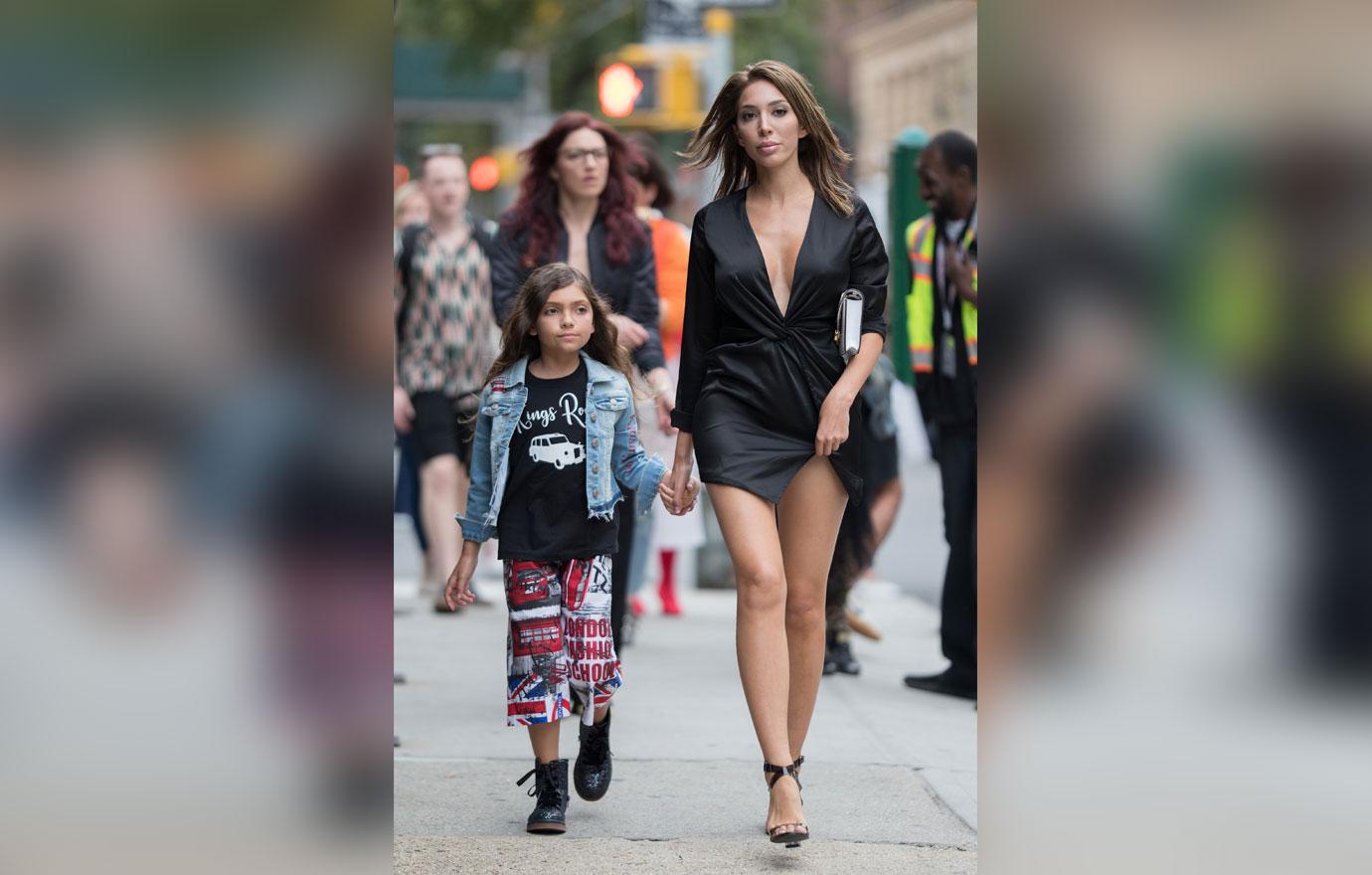 Farrah Abraham spotted going to a Fashion Show in New York.