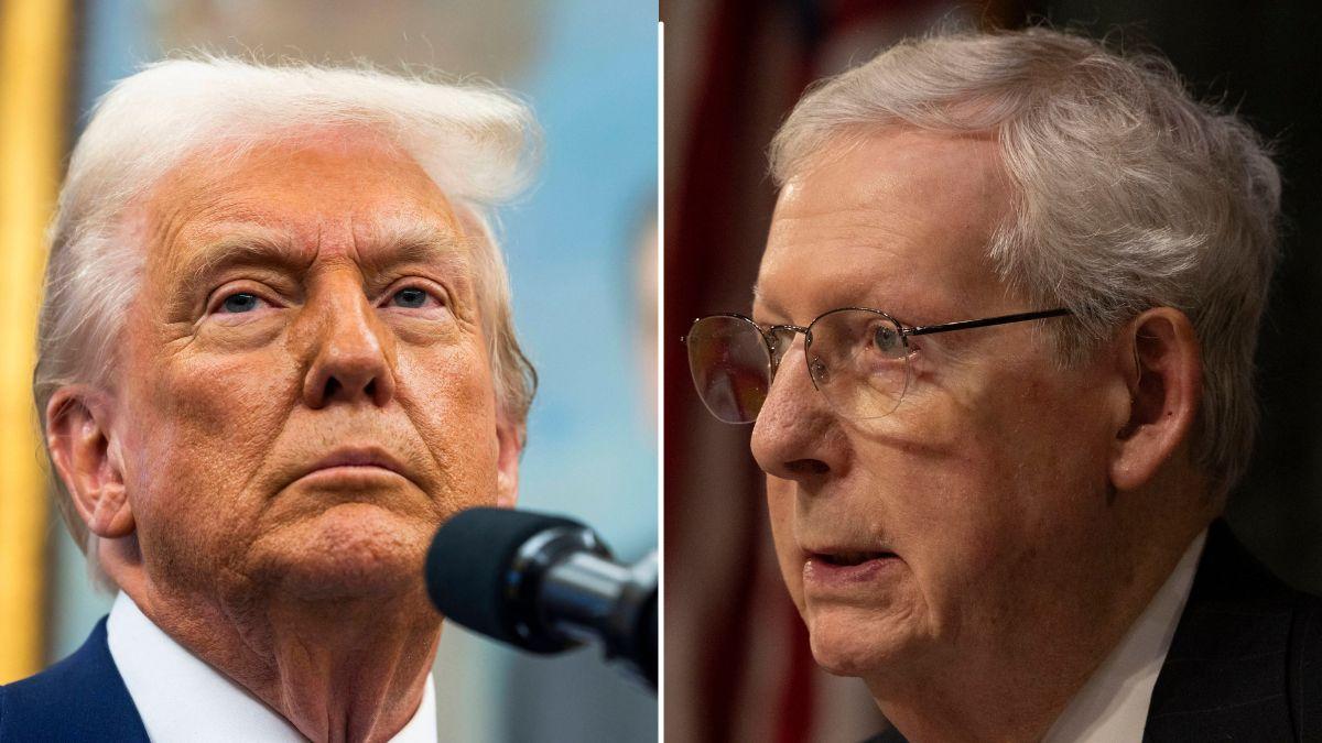 Image of Mitch McConnell has remained hospitalized since June 14, with his office saying the senator continues to improve while working with his staff.