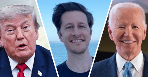Donald Trump, David Pakman; Joe Biden
