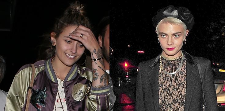 [PICS] Paris Jackson And Cara Delevingne Watch Carol In Bed Together