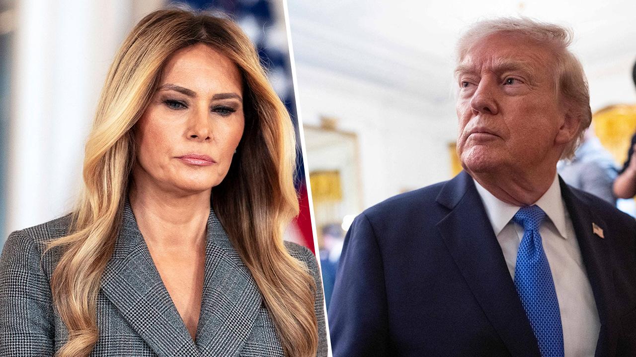 Composite photo of Melania Trump and Donald Trump.