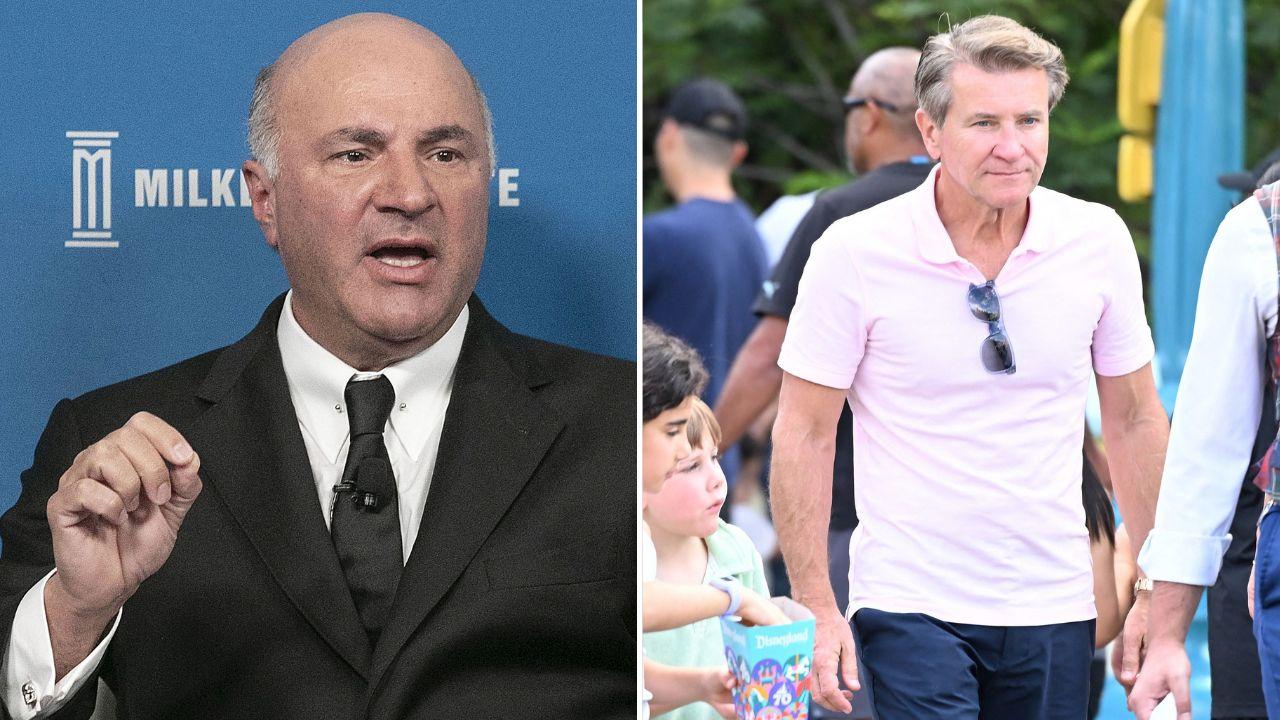 split image of Robert Herjavec and Kevin O'Leary.