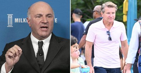 split image of Robert Herjavec and Kevin O'Leary.